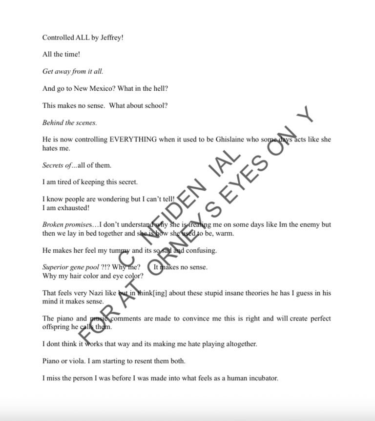 Epstein plotted to create ‘superior gene pool’ with victims: claim