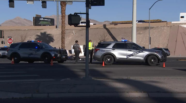 Police: Motorcyclist dies after running red light at east Las Vegas ...