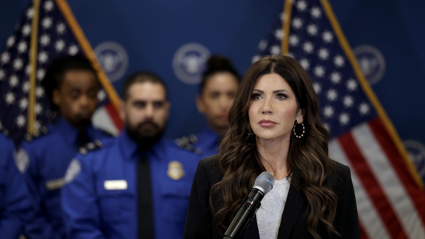 Scoop: 200 miles of Trump's border wall held up by Noem's DHS