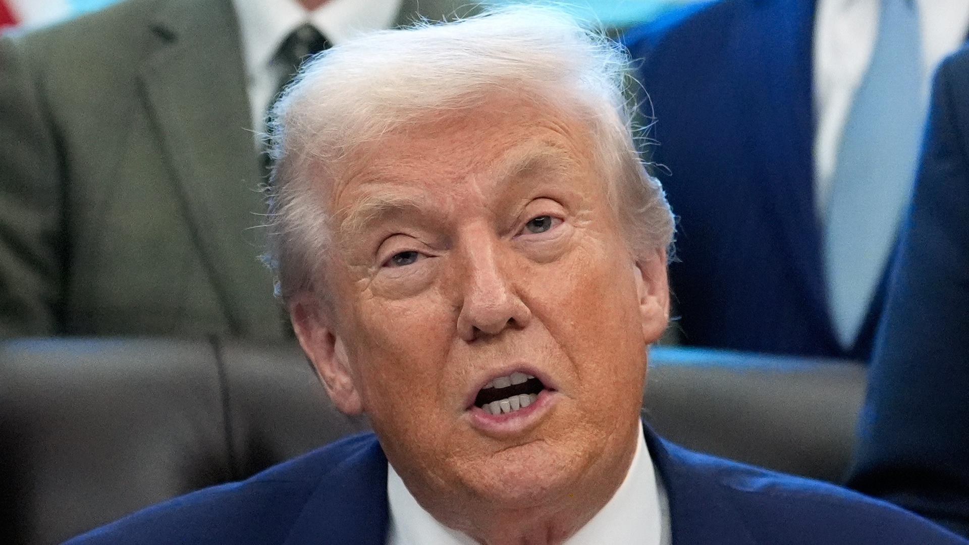 Trump lashes out at reporter over Epstein, declares it's time for the ...