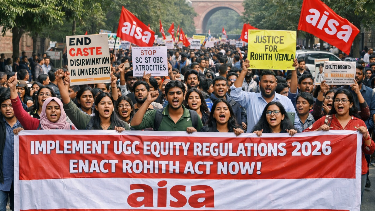 DU student groups hold ‘Equity March’, protest SC’s stay on UGC equity ...