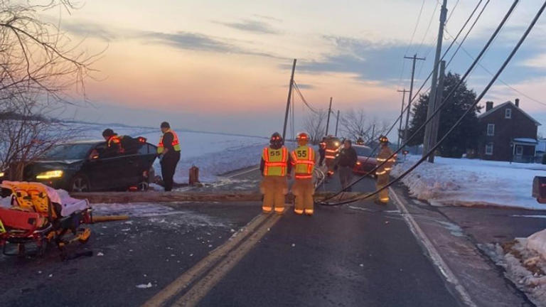 Crash brings down utility pole, wires in Lancaster County, road closed ...