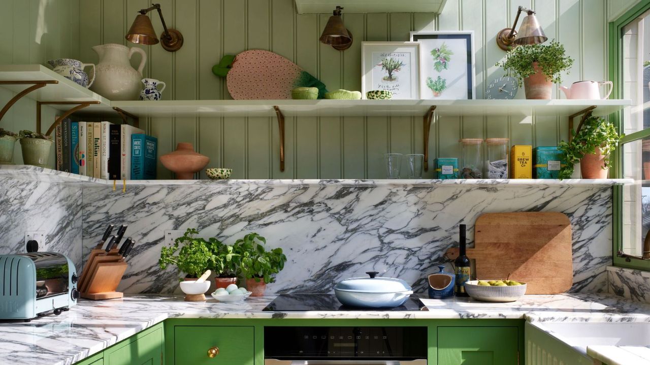 If you're going to break any small kitchen design rules, let it be one ...