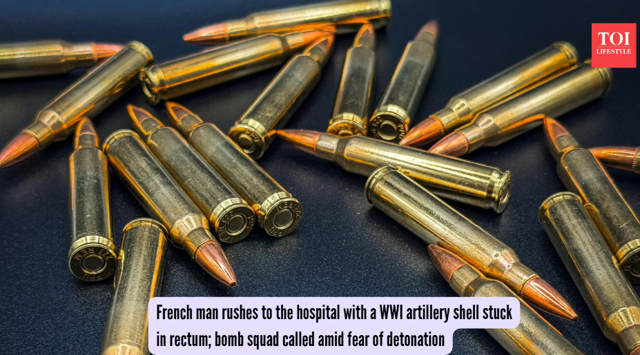 French man rushes to the hospital with a WWI artillery shell stuck in ...