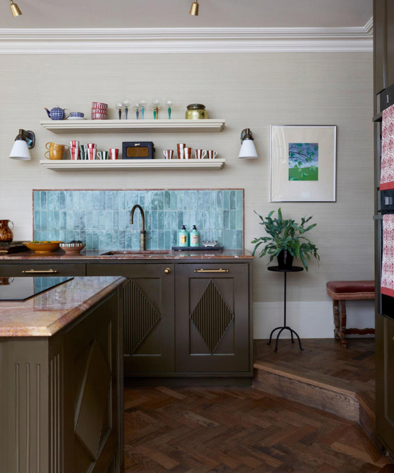 If you're going to break any small kitchen design rules, let it be one ...