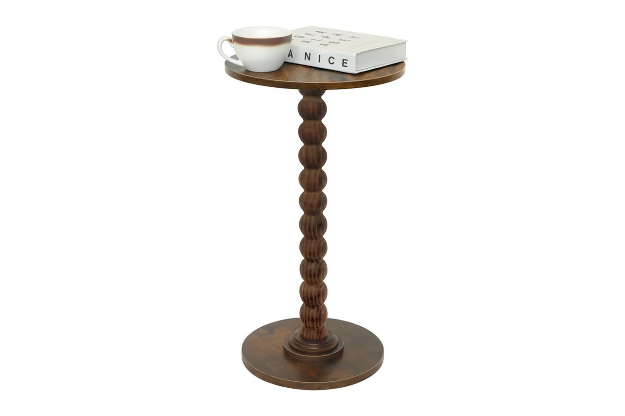 Round Side Table, Small Drink Table for Small