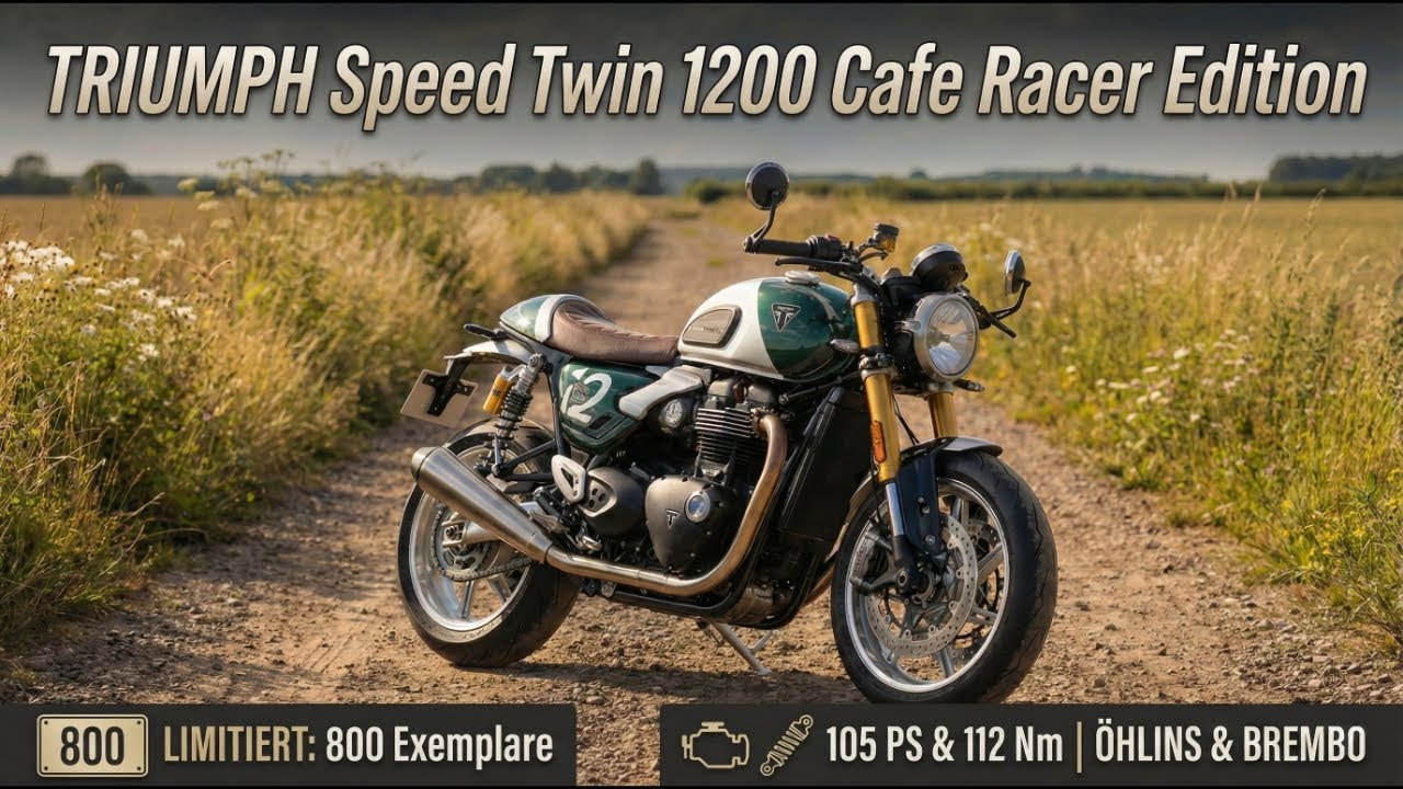 2026 Triumph Speed Twin 1200 Cafe Racer Edition: Limitierte Sonderedition
