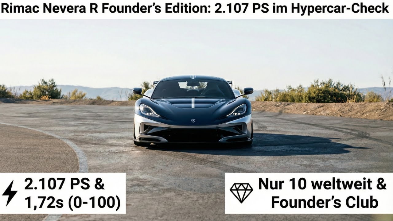 Rimac Nevera R Founder’s Edition: 2.107 PS im Hypercar-Check