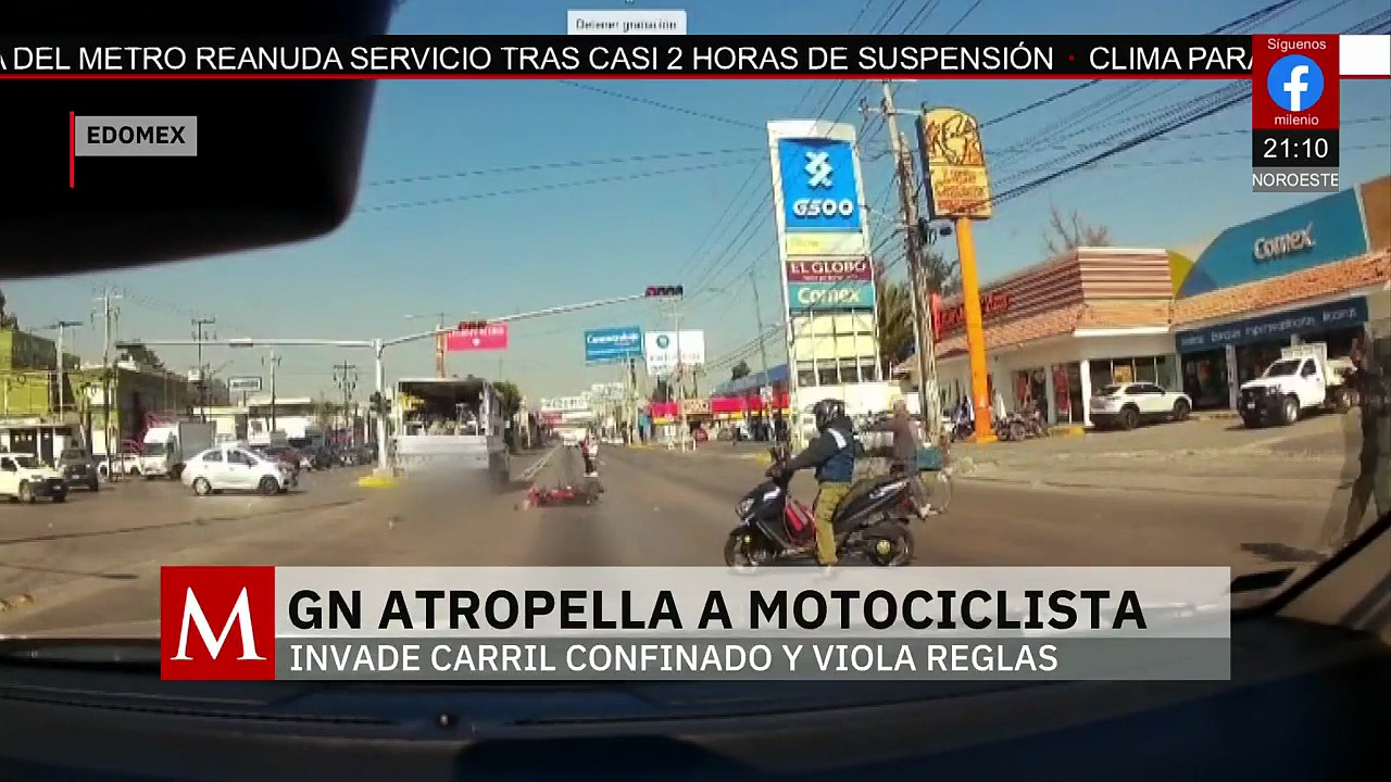Camión de la Guardia Nacional invade carril del Mexibús y mata a ...