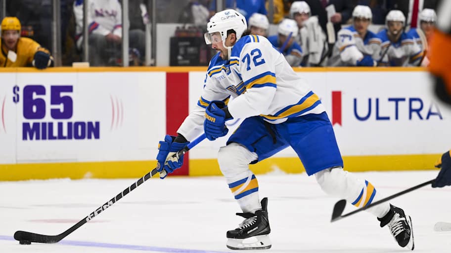 Justin Faulk is in his seventh season with the Blues. | Steve Roberts-Imagn Images