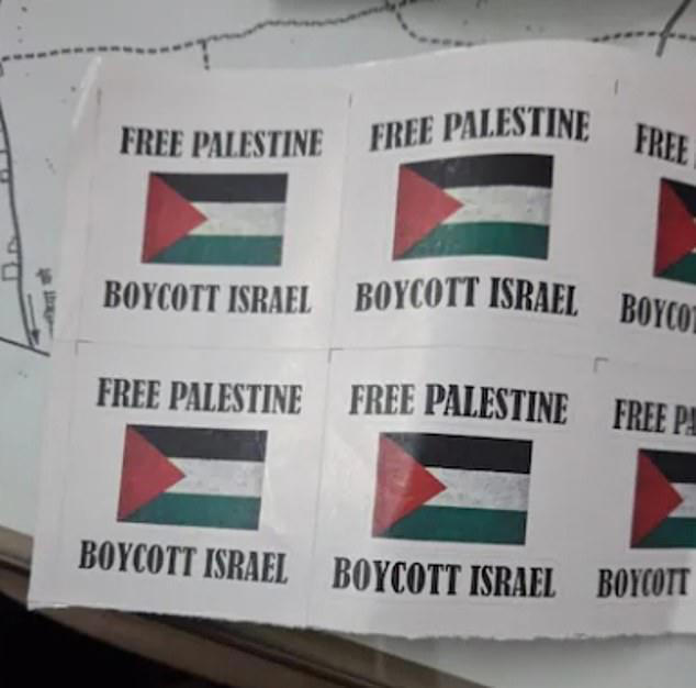 Two Brits are kicked out of India for putting up 'Free Palestine' stickers