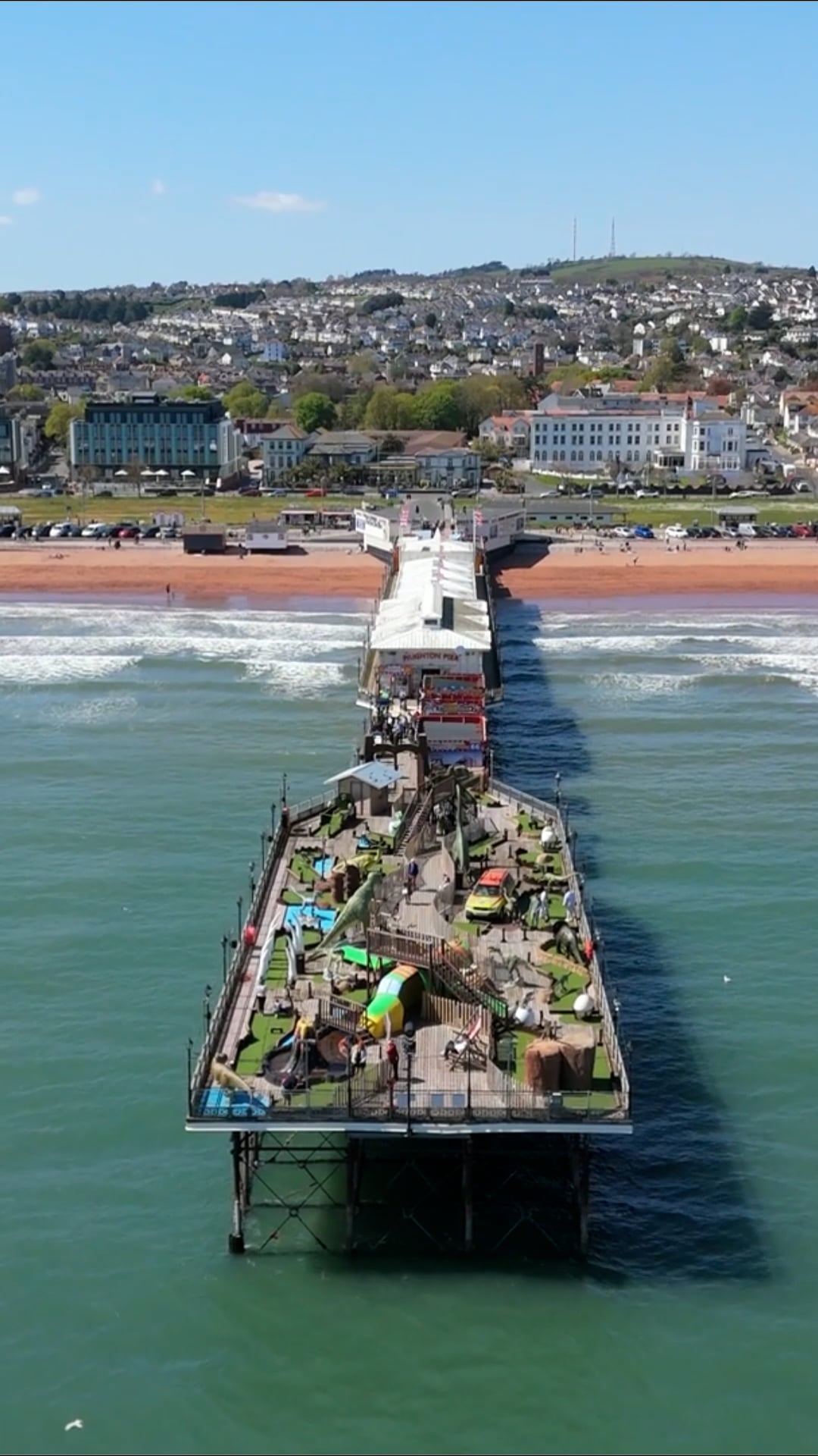 Drone discovers Torquay, England: British Riviera from above