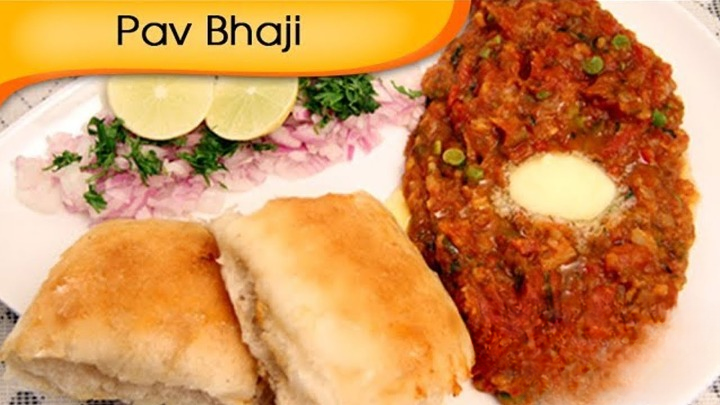 Mumbai street food pav bhaji
