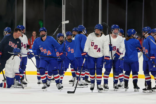 Teams have been training at the Milano Rho Ice Hockey Arena ahead of the Games (Getty Images)