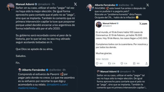 Manuel Adorni - Alberto Fernández