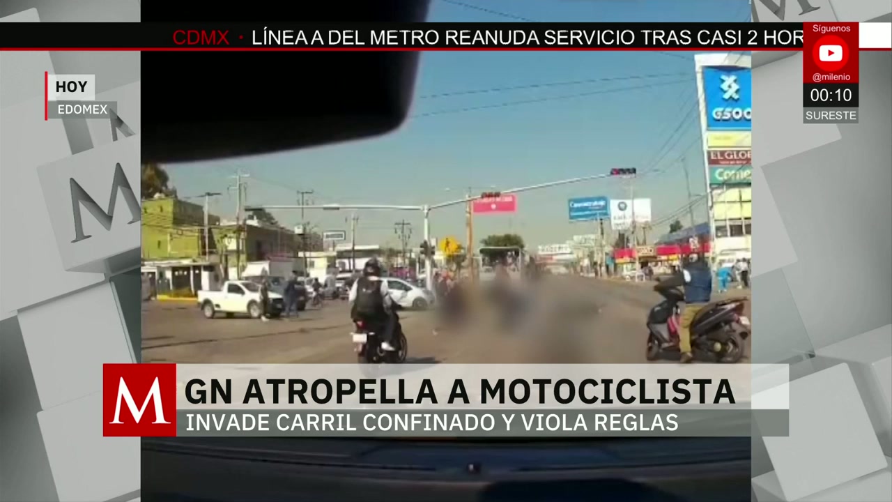 Camión de la Guardia Nacional invade carril del Mexibús y mata a ...