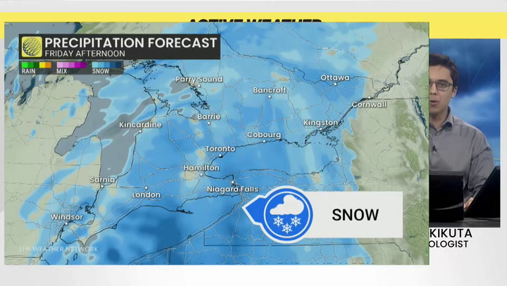 Light snow, a cold weekend, and a mid month warm up