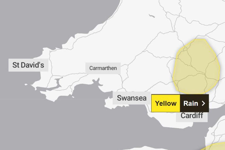 Met Office issues weather warning as Wales braces for heavy rain