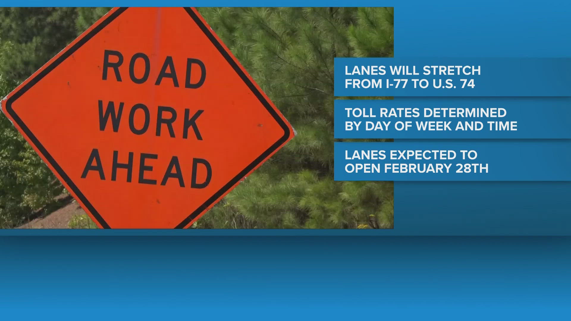 Interstate 485 express lanes expected to open Feb. 28
