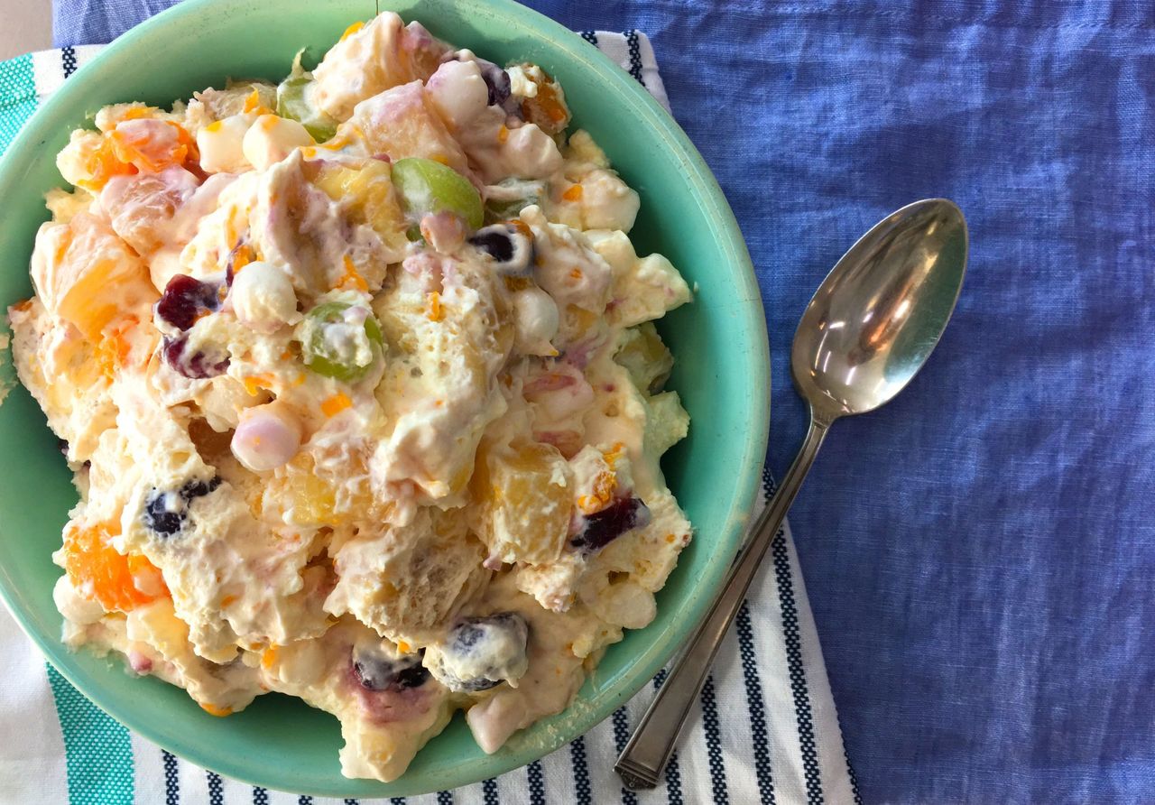 Creamy Overnight Fruit Salad