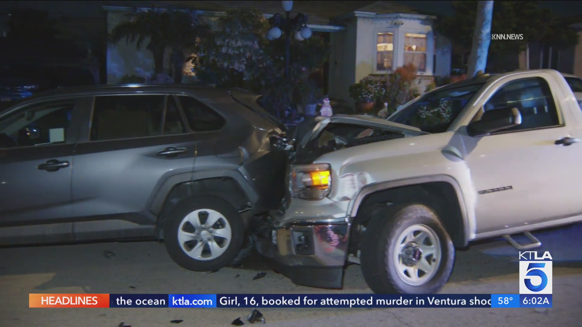 Search underway after driver hits LA deputy, crashes into parked car