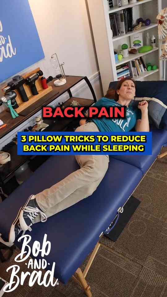 3 pillow tricks to reduce back pain while sleeping