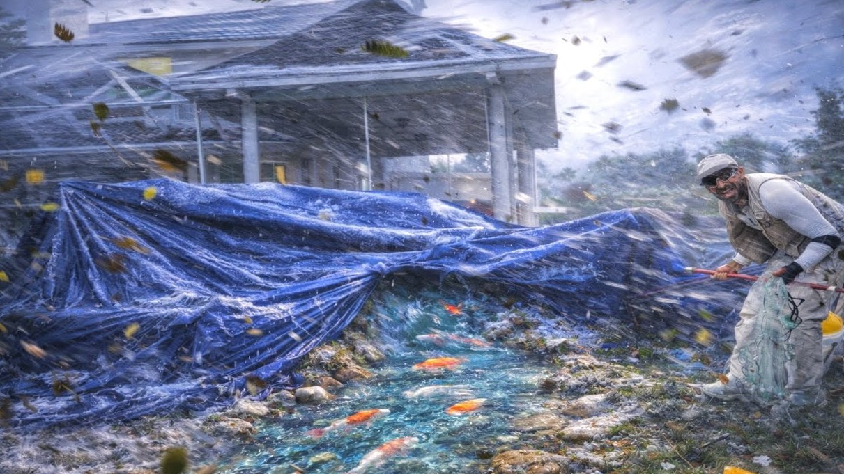 The ice storm nearly killed my exotic fish overnight