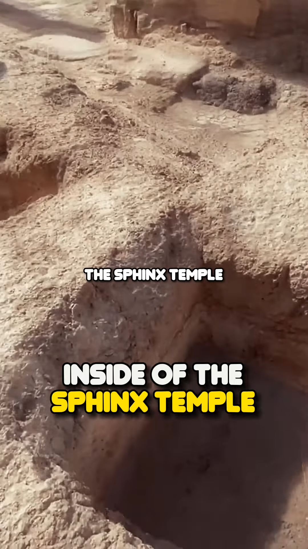 Bedrock nubs and other features inside the amazing Sphinx temple of ...
