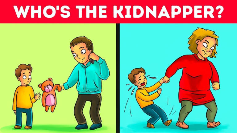 This detective riddle challenges you to tell who is the kidnapper in 15 ...