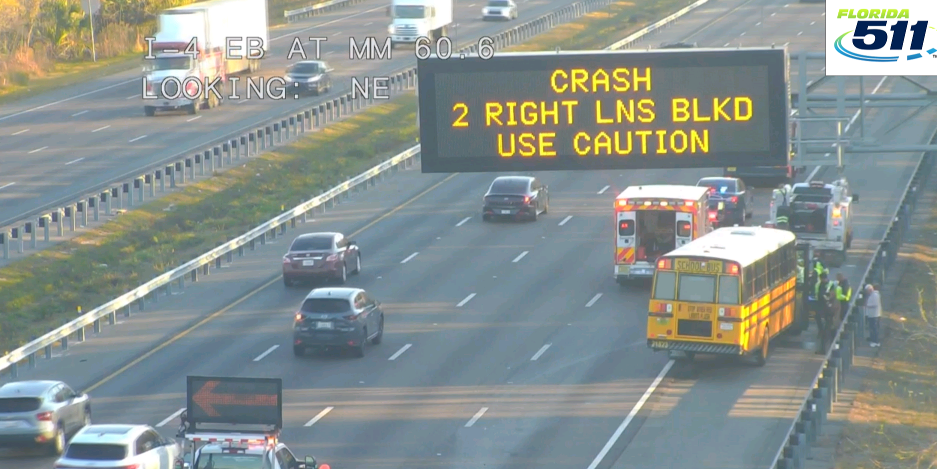 2 adults hospitalized after crash involving school bus on I-4 in ...