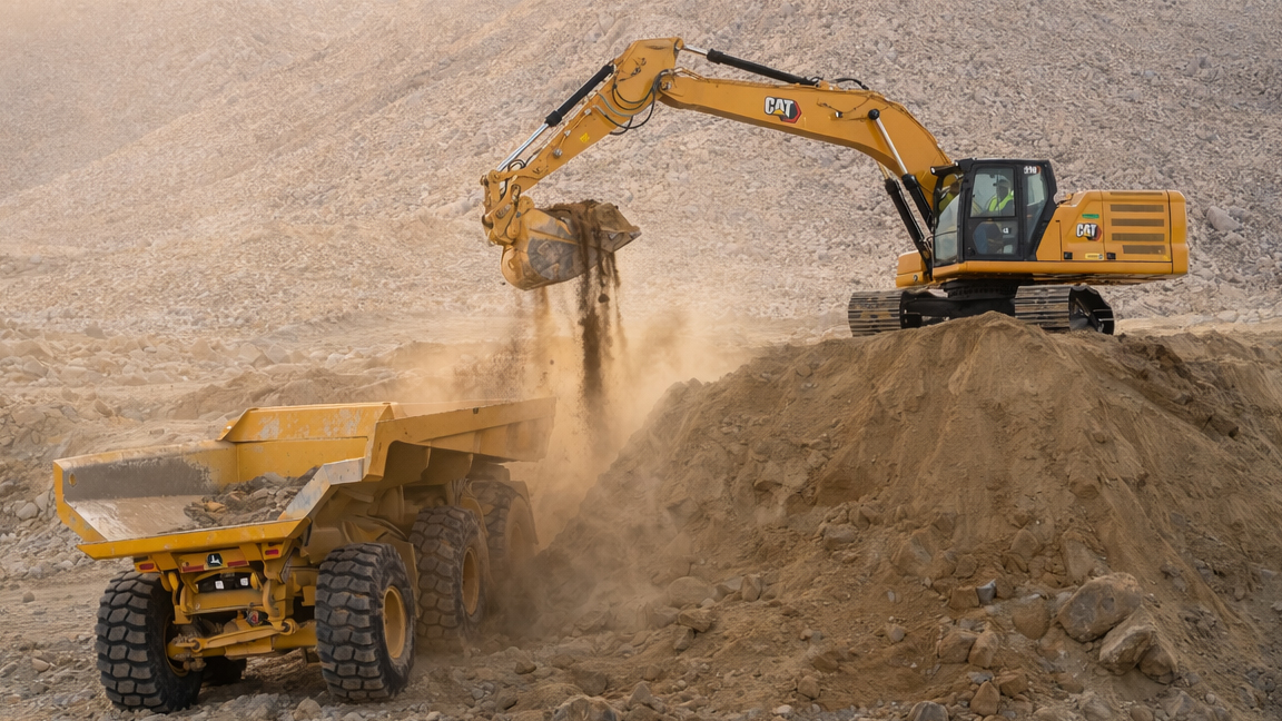 Turning rocks into dust in the California heat