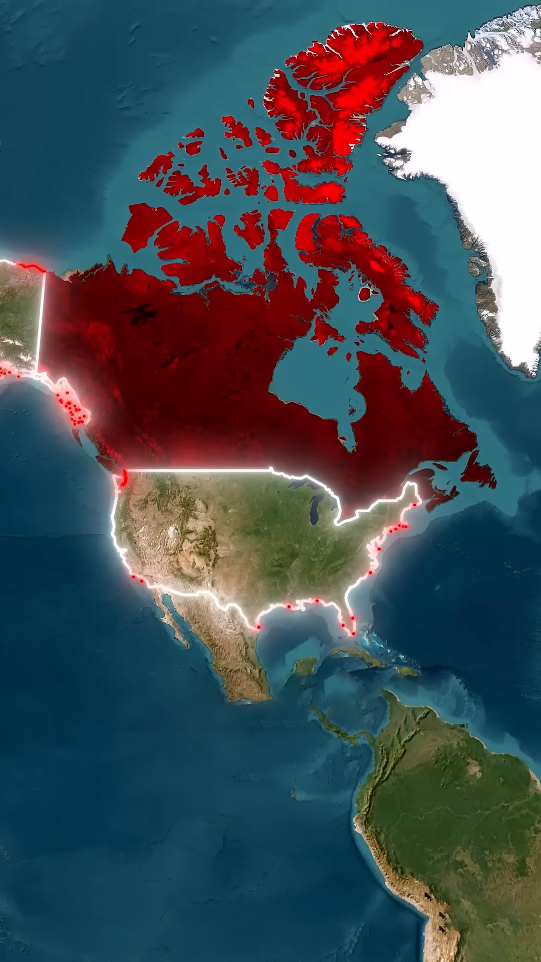 What if Russia and Canada switched places?