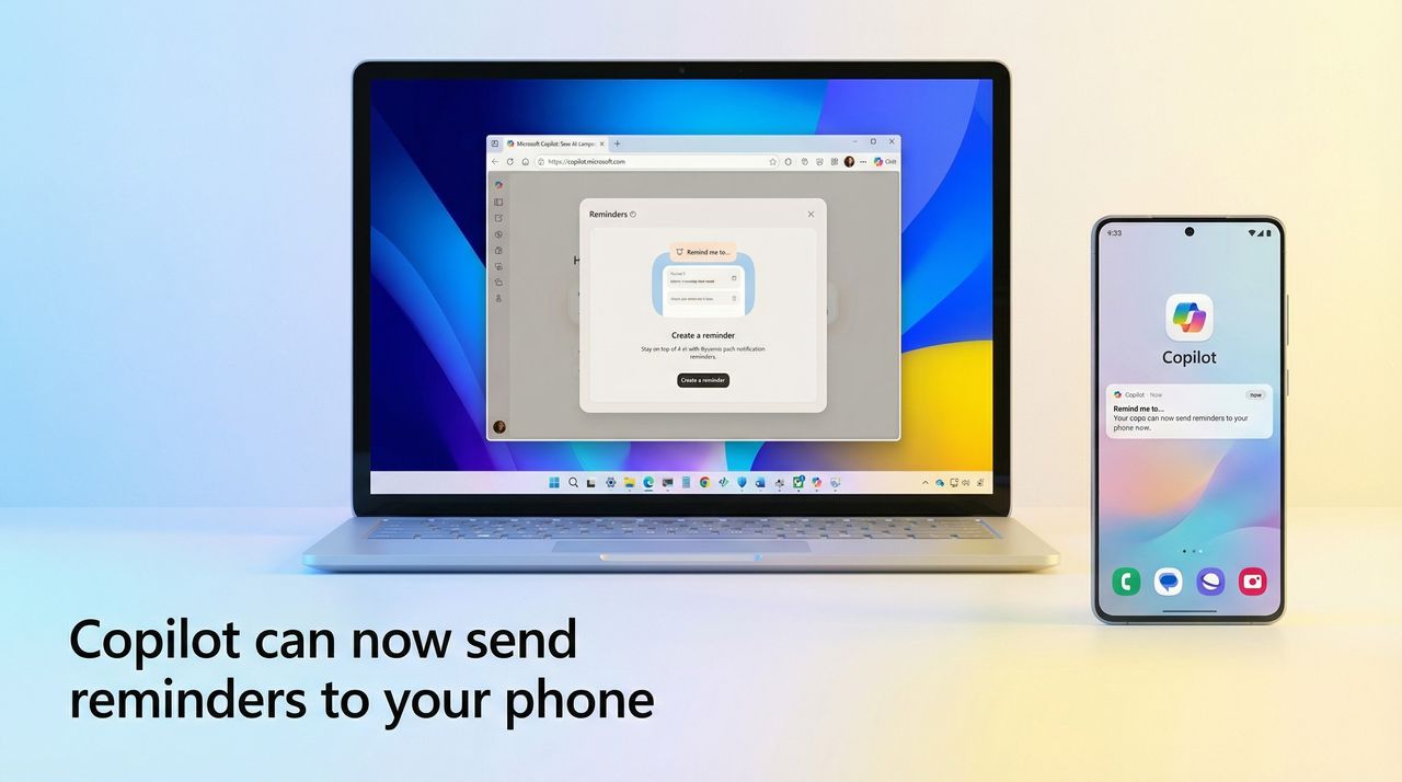 Microsoft Copilot can now send reminders straight to your phone