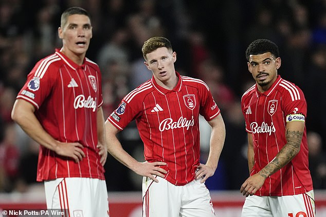 Nottingham Forest are a staggering 21 points worse off than they were at this stage last season