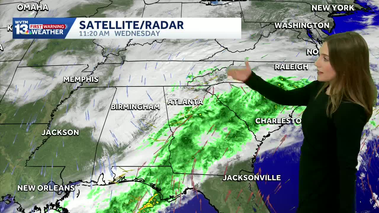 Rain exits Alabama & cold air moves in before the weather forecast is ...
