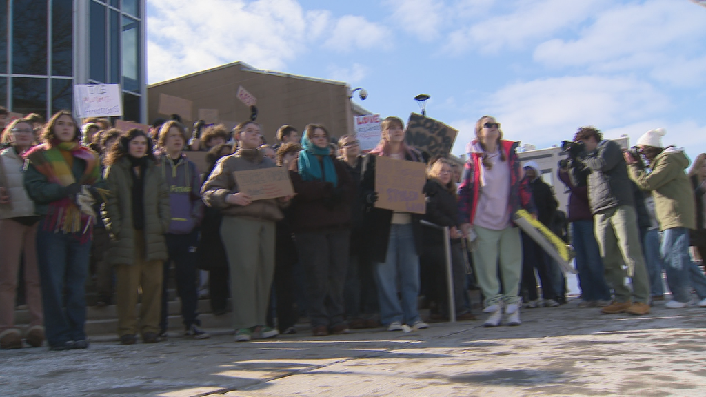 Hundreds of Ann Arbor high school students walk out in protest of ...