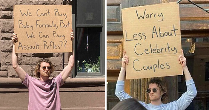 'Dude With Sign' has 8 million followers for protesting against ...