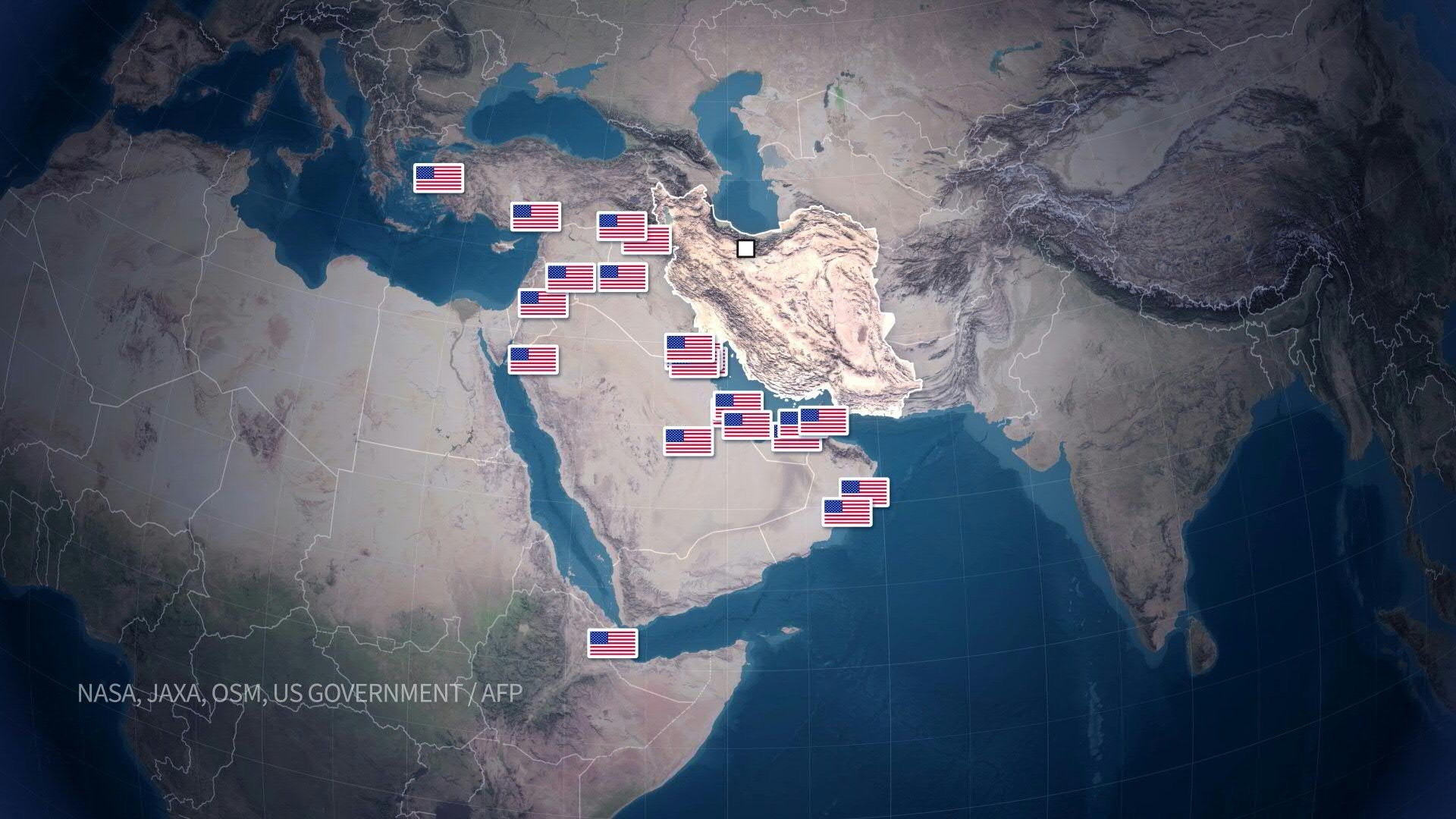 Animated Map US Military Bases In The Middle East