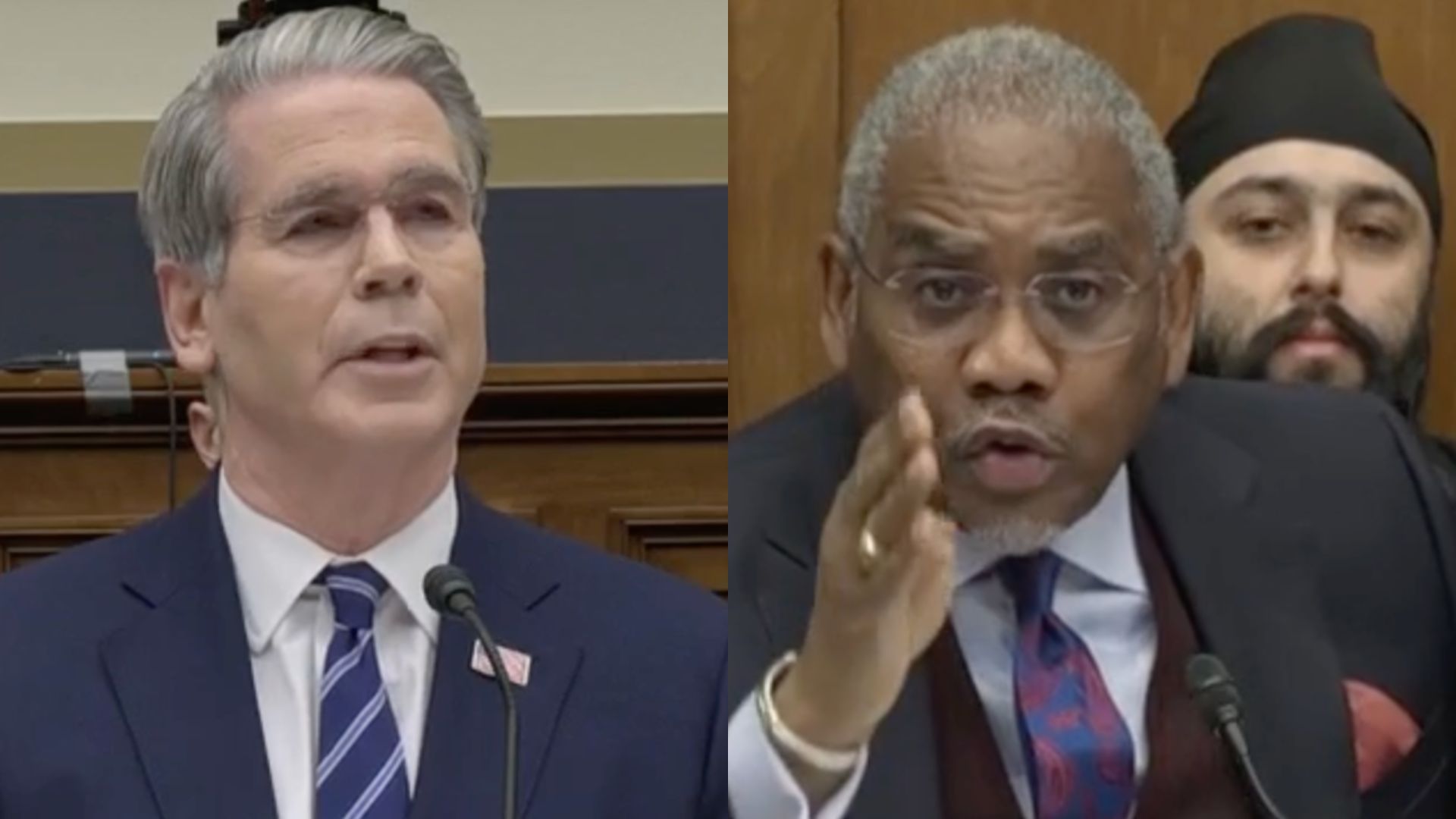 Stop being his flunky! Democrat absolutely loses it on Scott Bessent ...