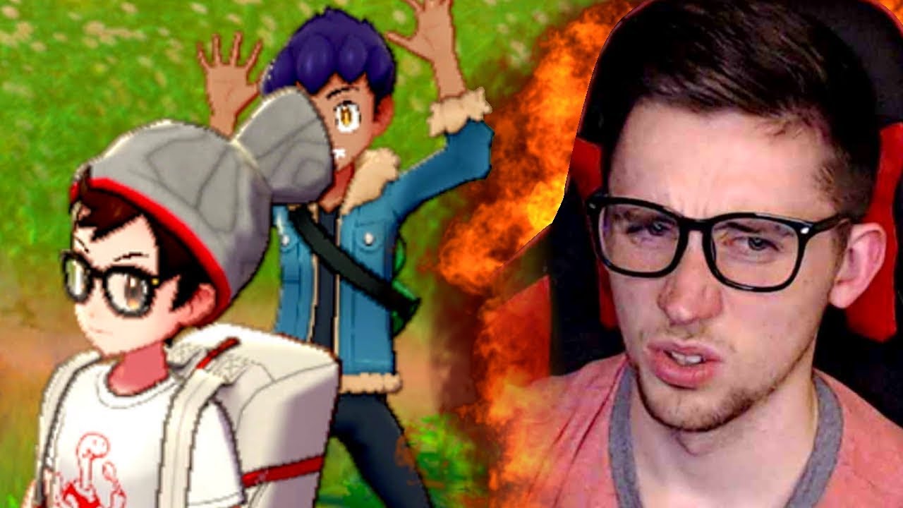 Hop being an annoying Rival in Pokemon Sword
