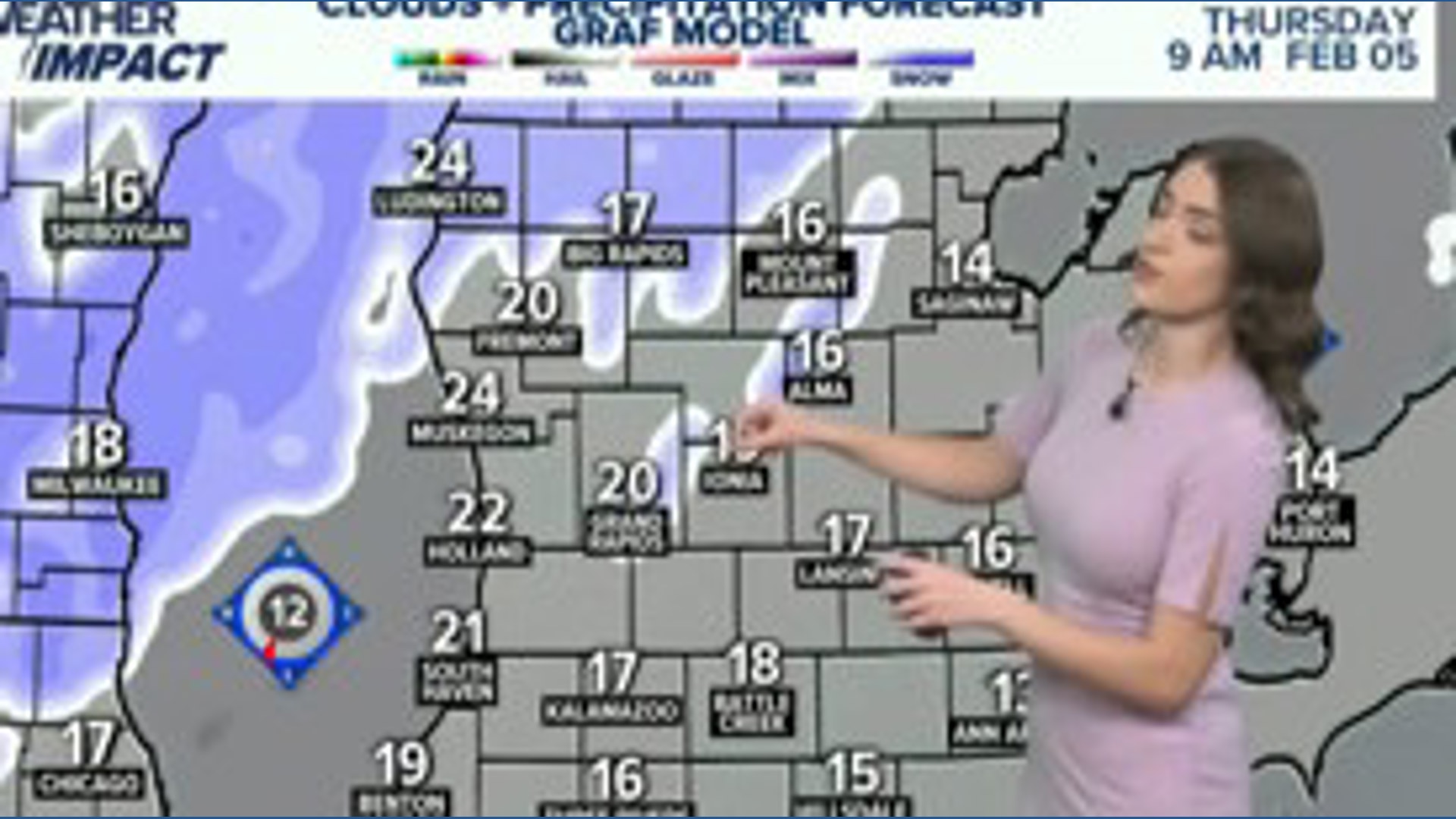 Two rounds of snow to end the week with freezing drizzle possible ...