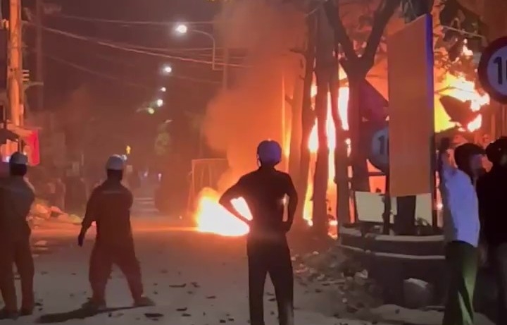 Xác định nguyên nhân vụ cháy tại xã Vĩnh Lộc