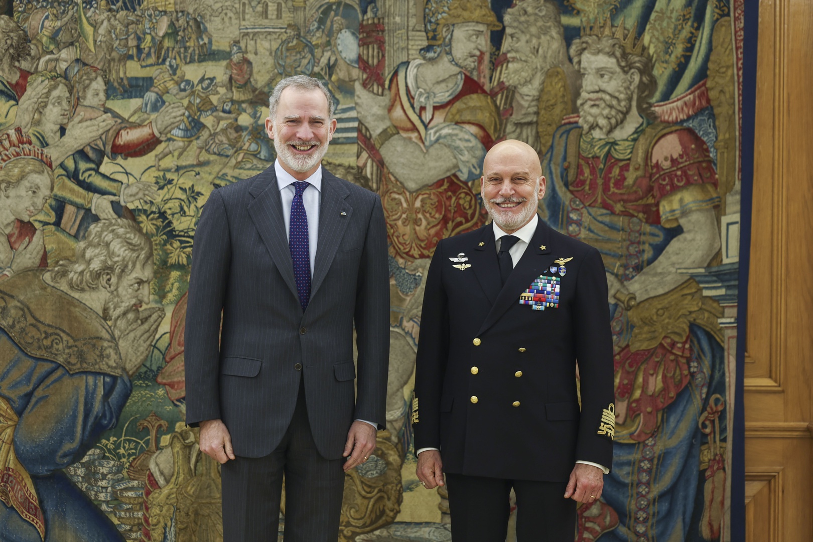 El rey recibe en la Zarzuela al presidente del comité militar de la OTAN