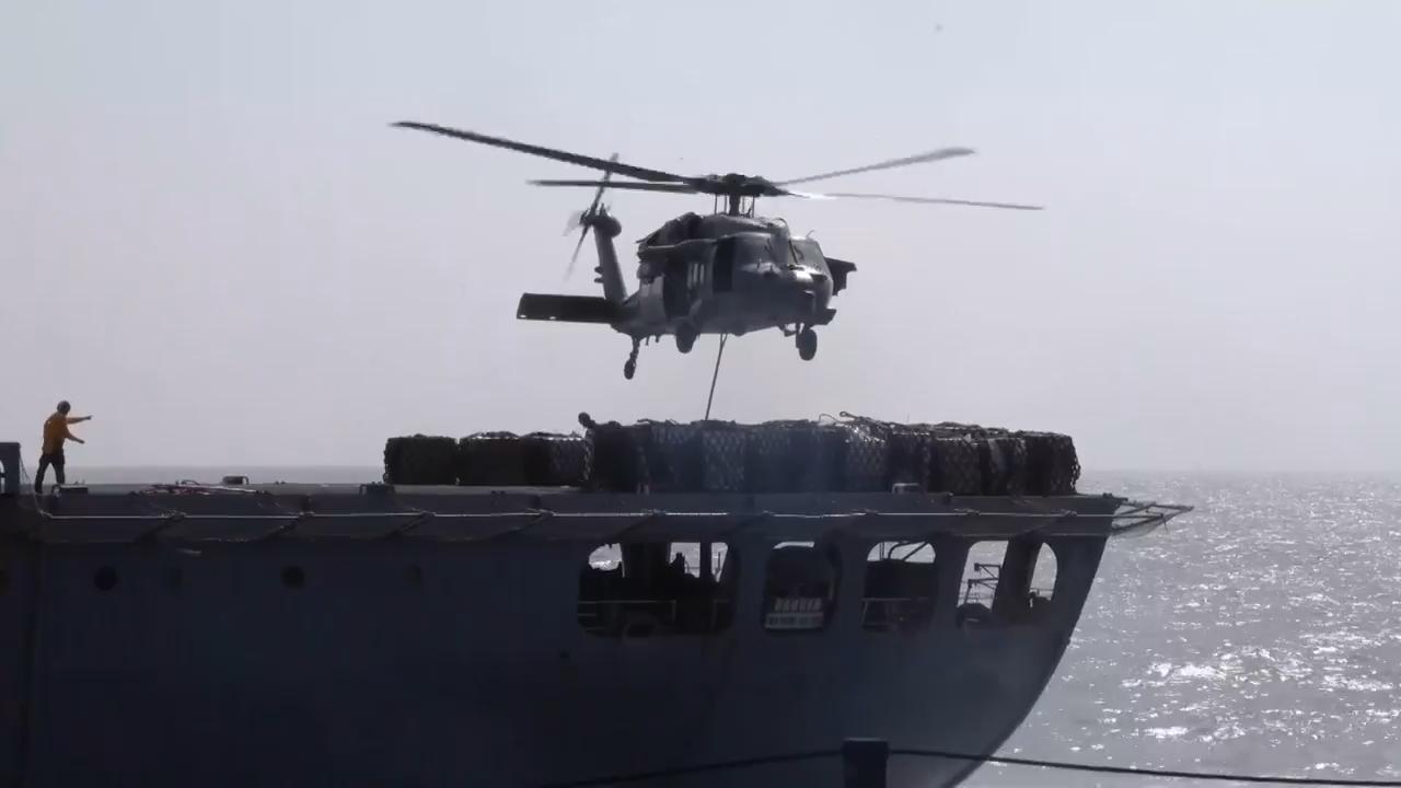 US Navy releases footage from onboard USS Abraham Lincoln amid tensions with Iran<br><br>