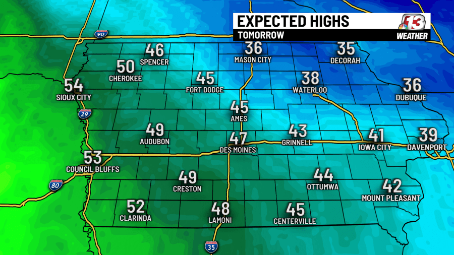 Dry and breezy with warmer temps ahead for Iowa