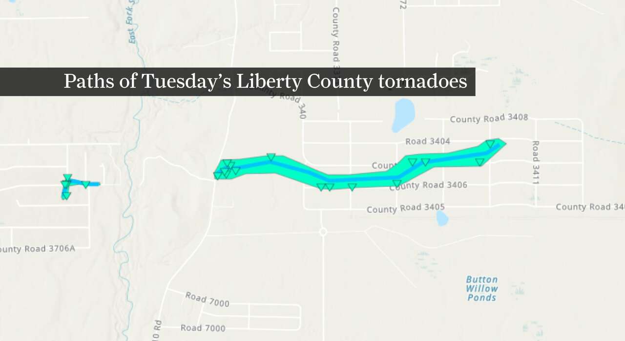 2 tornadoes touched down north of Plum Grove during Tuesday