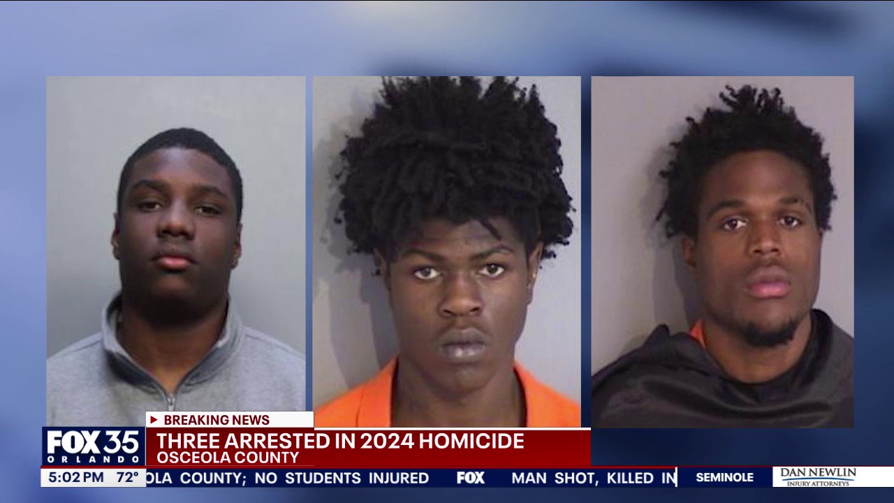 Osceola sheriff: 3 arrested in 2024 gang-related shooting