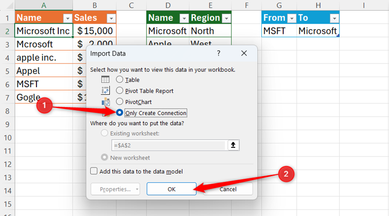 How to use fuzzy matching in Power Query to clean up Excel data