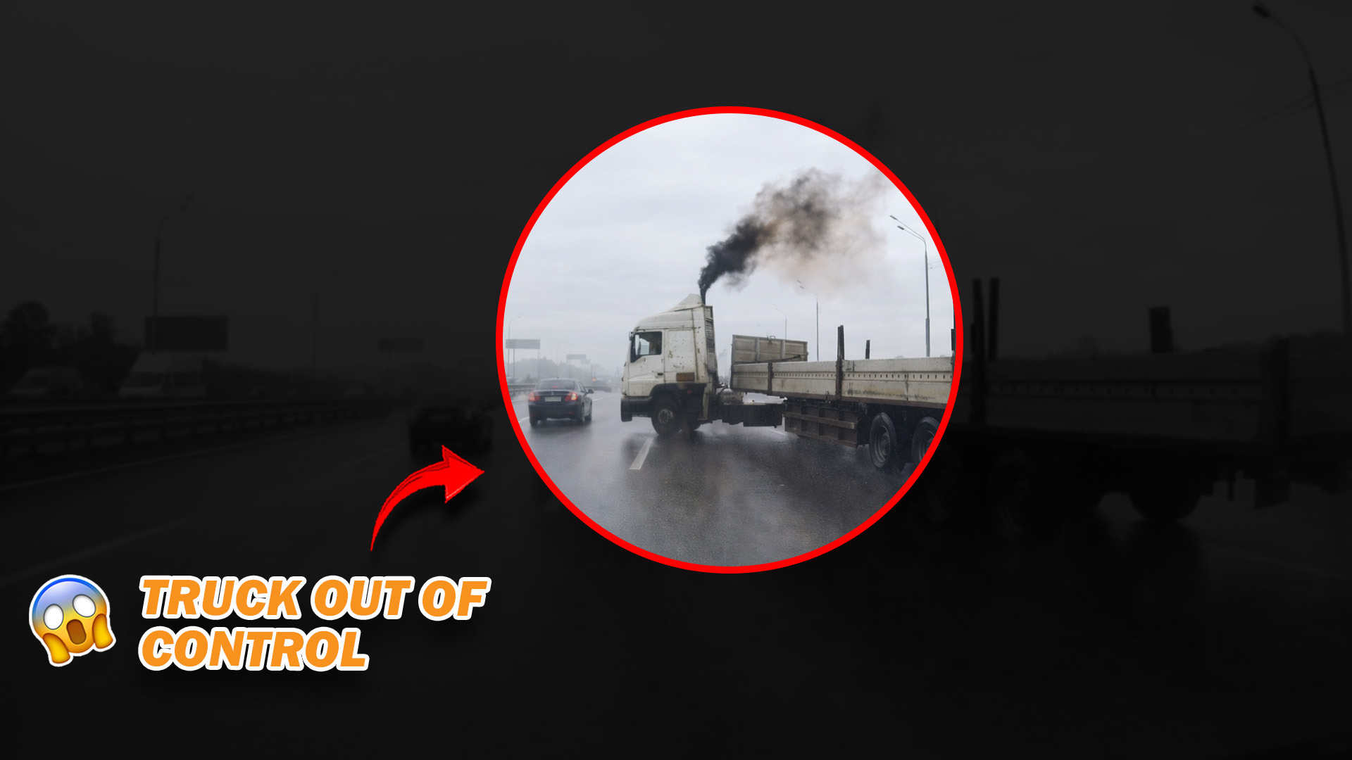 Truck loses control and collides with another car