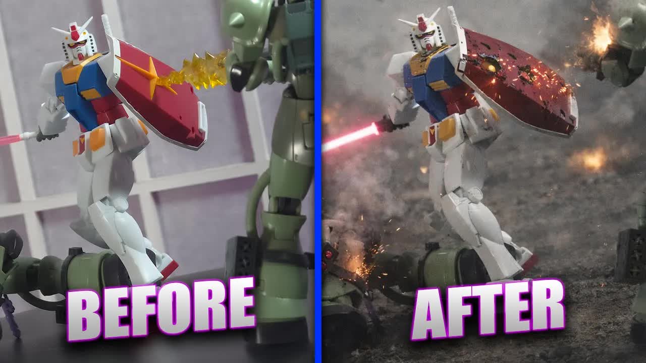How to make backgrounds for your Gunpla easy! [Gundam Explained VCS]